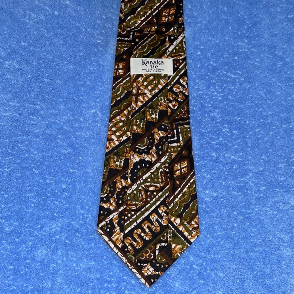 Vintage Kanaka Men’s Tie.  Made in Hawaii.  100% cotton. - Picture 2 of 4